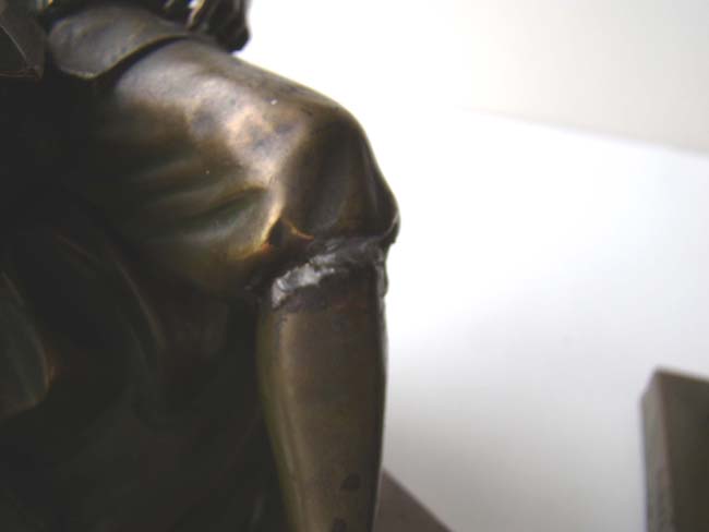 A pair of John Harvard Bookends circa 1915 — image 3